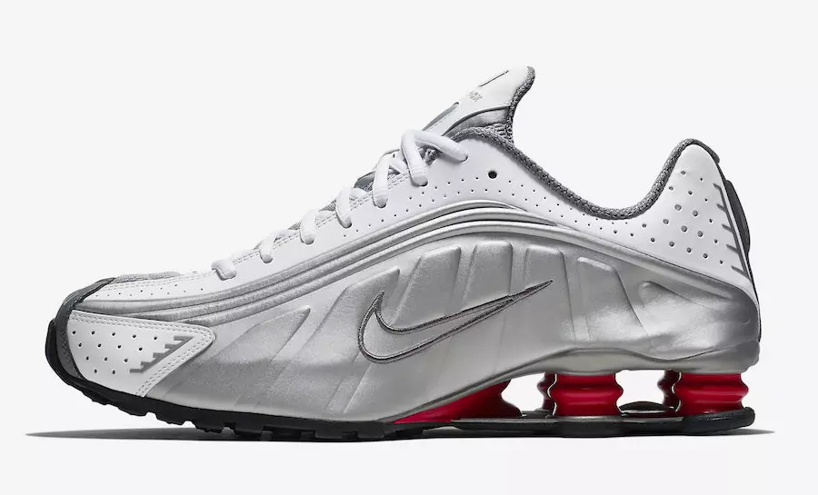 Nike Shox R4 OG 2018 White Comet Red Black Metallic Silver BV1111-100 Datum izdaje Cena