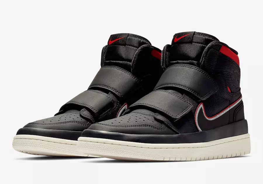 Air Jordan 1 kõrge topeltrihm must punane AQ7924-016 väljalaskekuupäev