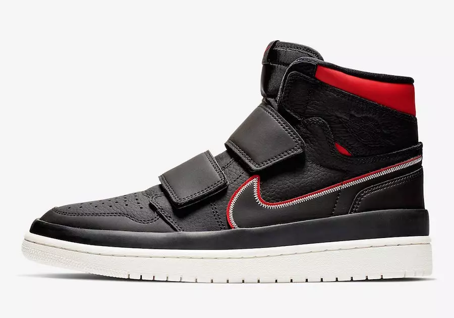 Air Jordan 1 kõrge topeltrihm must punane AQ7924-016 väljalaskekuupäev