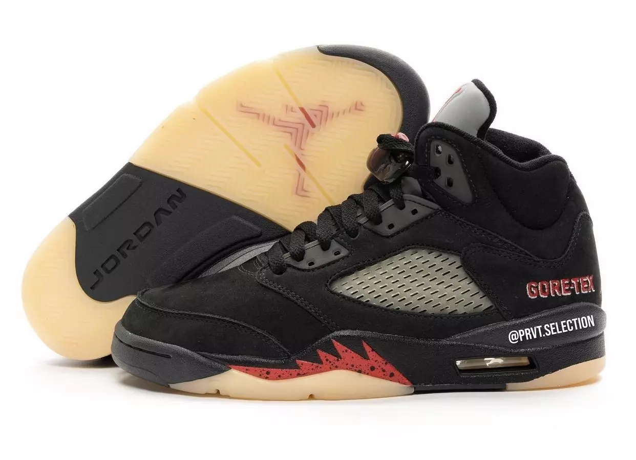 Vista detallada del Air Jordan 5 Gore-Tex