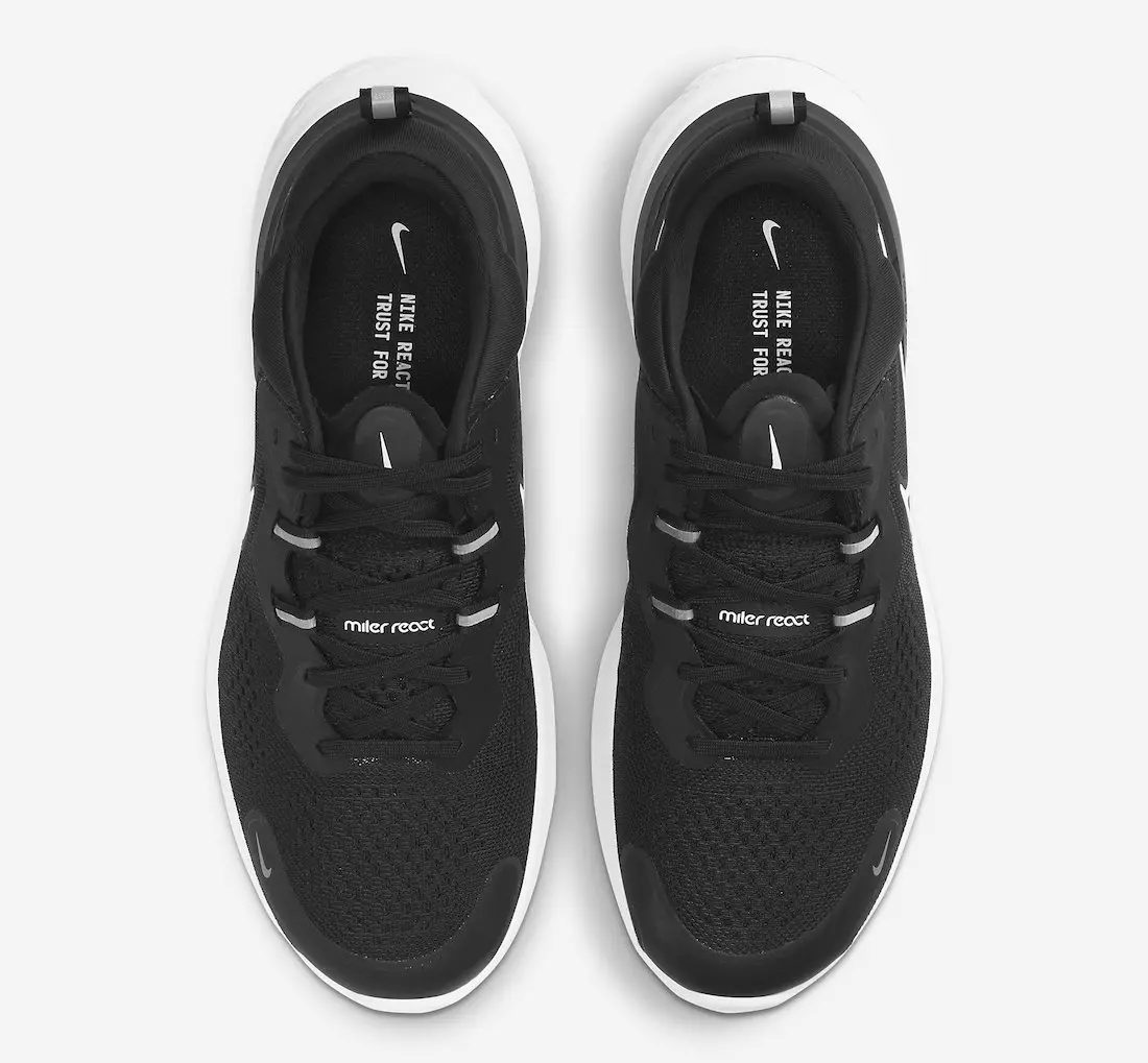 Nike React Miler 2 Negru Fum Gri Alb CW7121-001 Data lansării