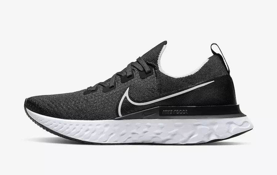 Nike React Infinity Run mustvalge CD4371-002 väljalaskekuupäev