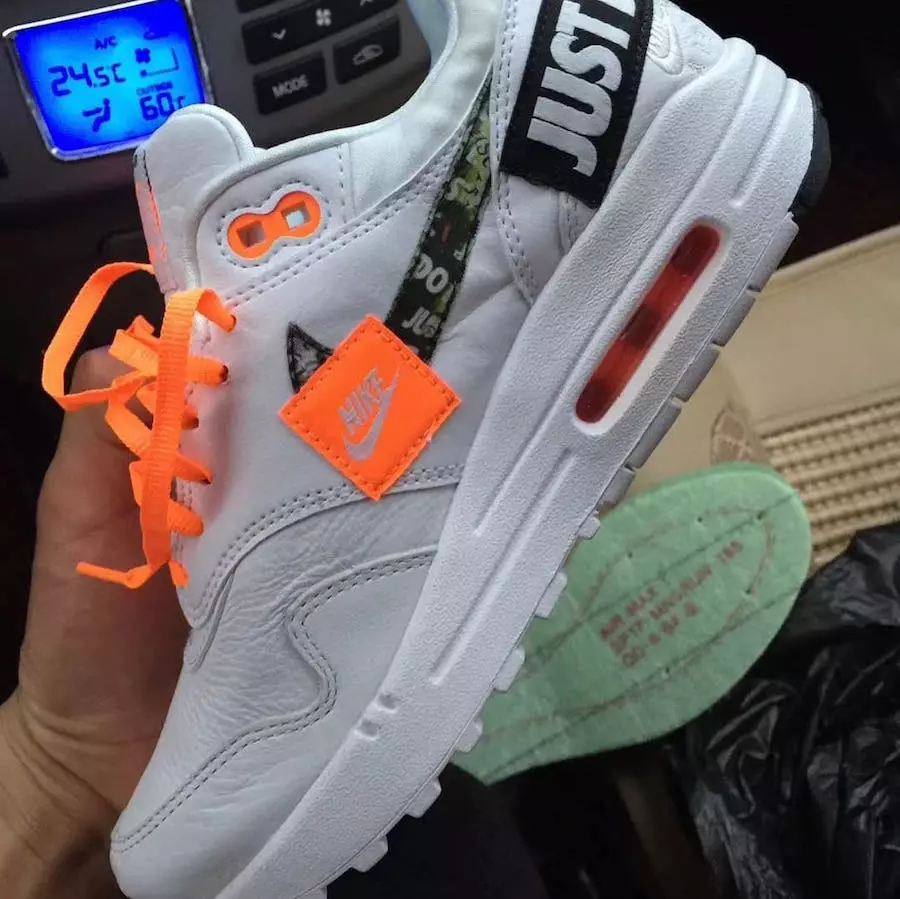 Nike Air Max 1 Just Do It Blanco Naranja