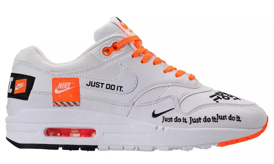 Nike Air Max 1 Lux Just Do It Blanc Total Taronja