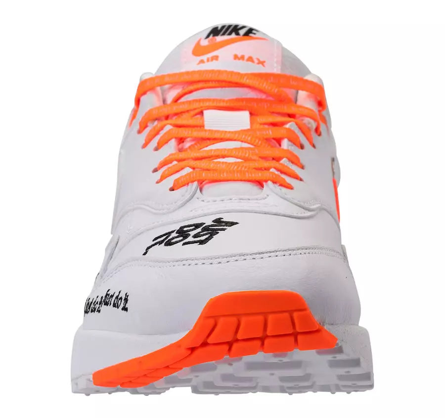 Nike Air Max 1 Lux Just Do It Blanc Total Orange