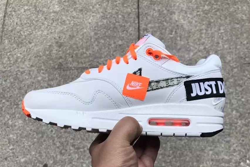 Nike Air Max 1 Just Do It Branco Laranja