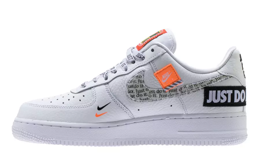 Nike Air Force 1 Just Do It White Release Data