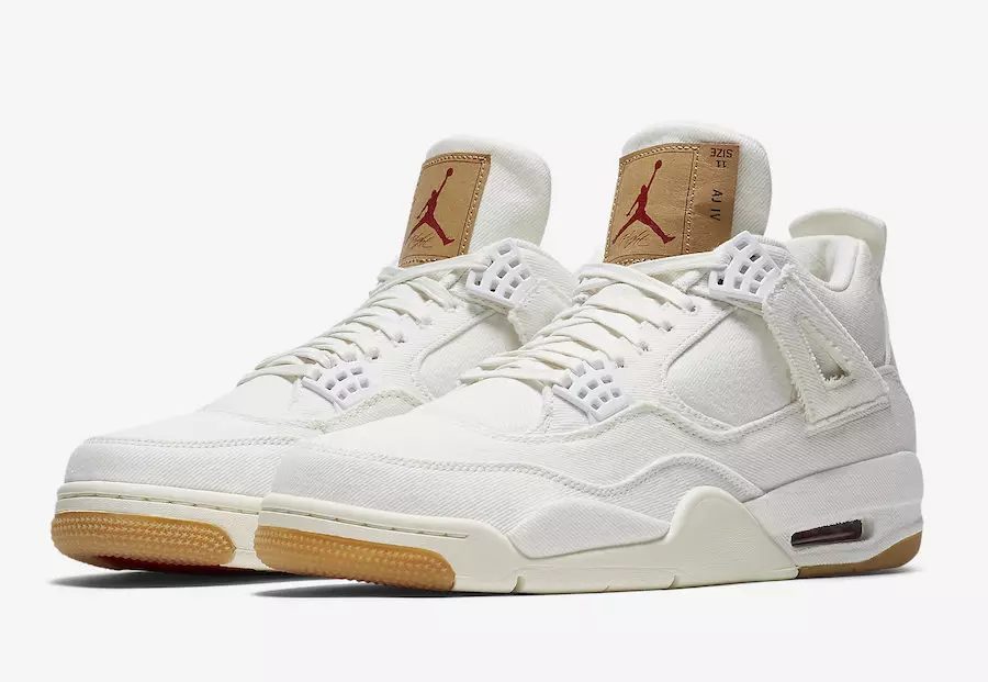 Levis Air Jordan 4 White Datum vydání AO2571-100-4