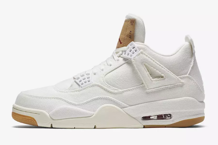 Levis Air Jordan 4 ווייסע מעלדונג טאָג AO2571-100-4