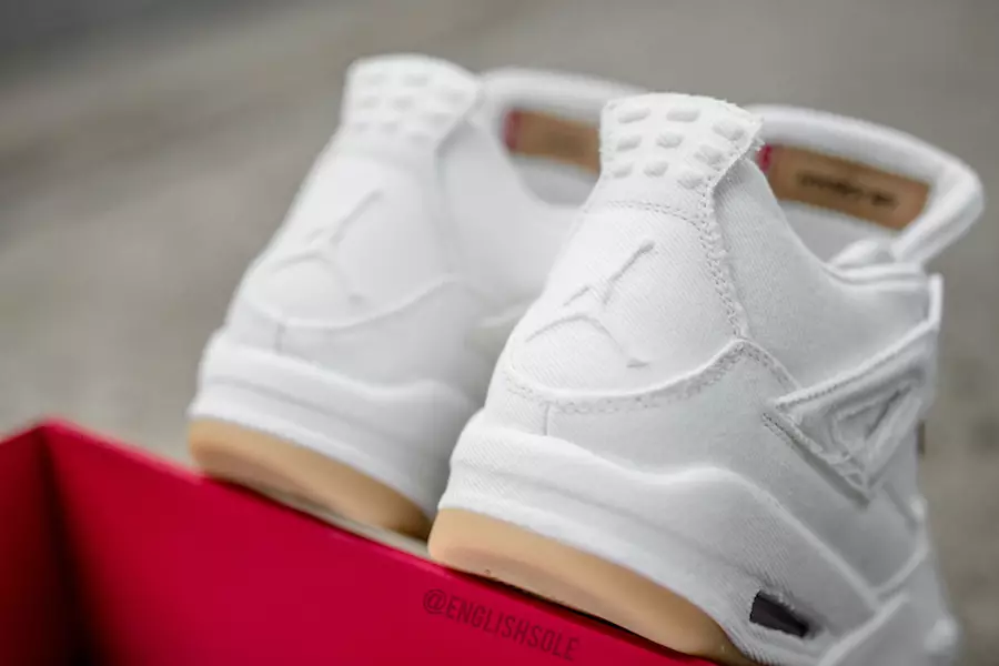 White Levis Air Jordan 4 Release Datum