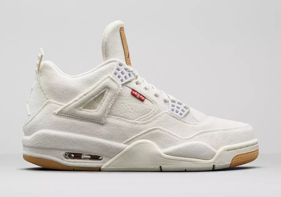 Levis x Air Jordan 4 White Denim AO2571-100