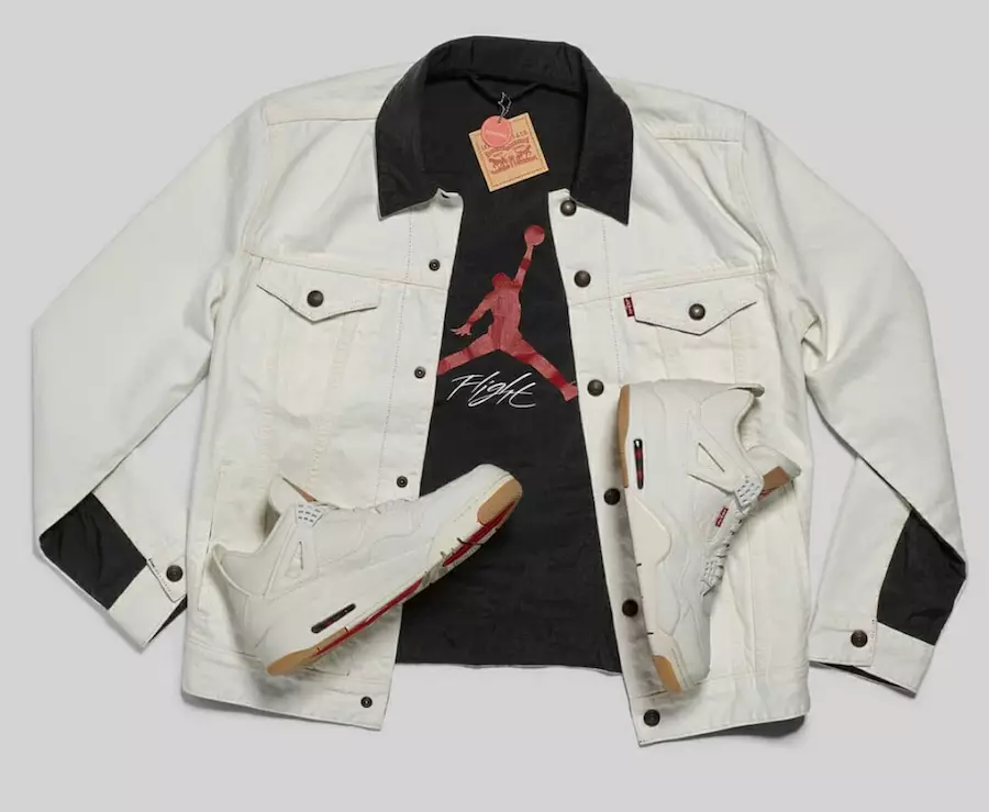 Levis Air Jordan 4 Denim Reversible Trucker Jacket