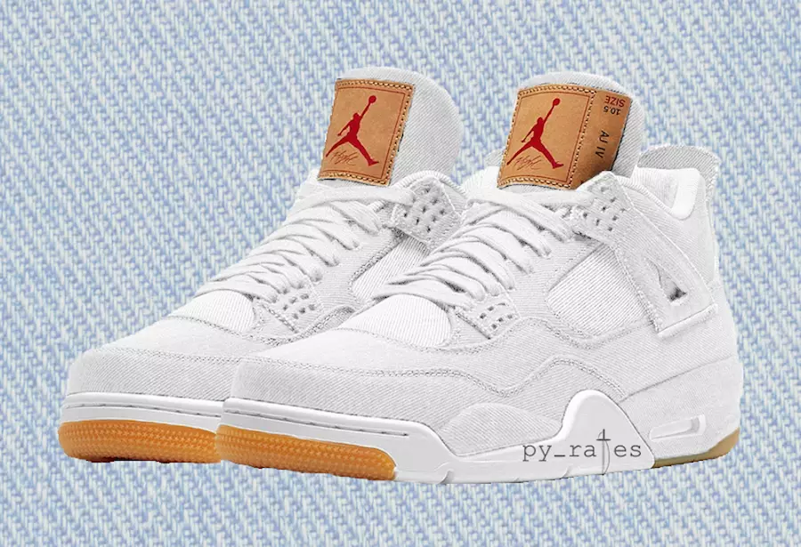 Levi's Air Jordan 4 jeans branco AO2571-100