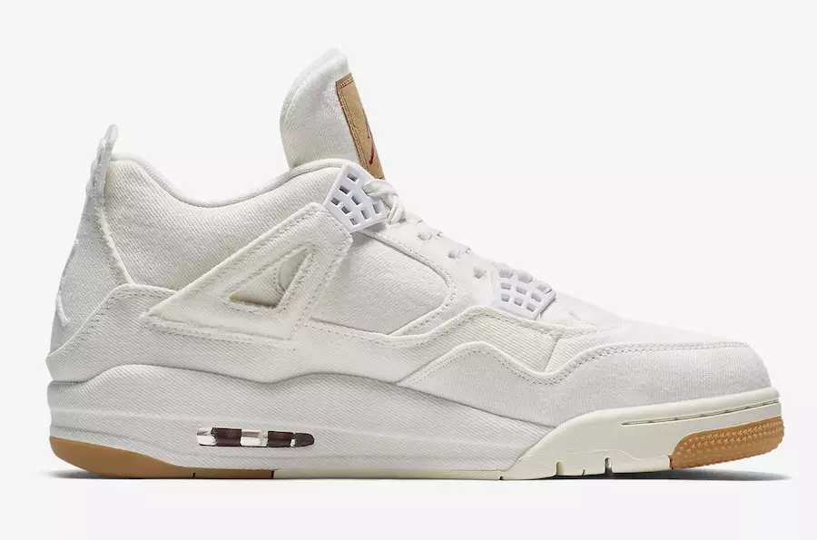 Levis Air Jordan 4 White תאריך יציאה AO2571-100-4