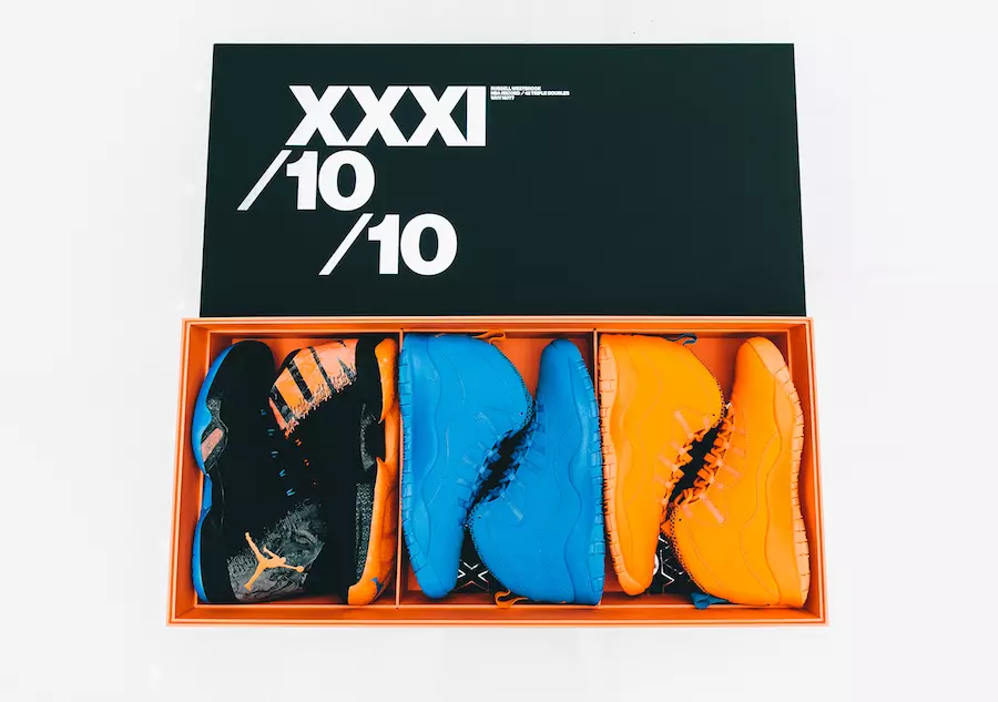 Russell Westbrook Air Jordan 10 MVP Pomarańczowy PE