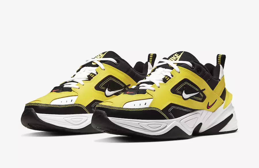 Nike M2K Tekno Yellow שווארצע ווייסע AV4789-700 מעלדונג טאָג