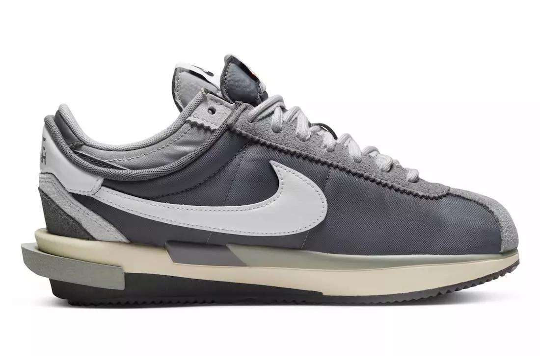 Sacai Nike Cortez Grey DQ0581-001 מעלדונג טאָג