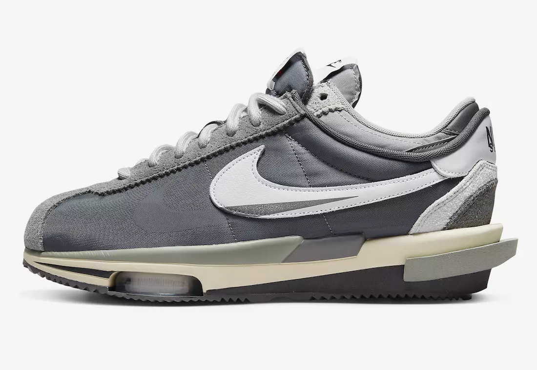 Sacai Nike Cortez 4.0 Grey DQ0581-001 Tarehe ya Kutolewa