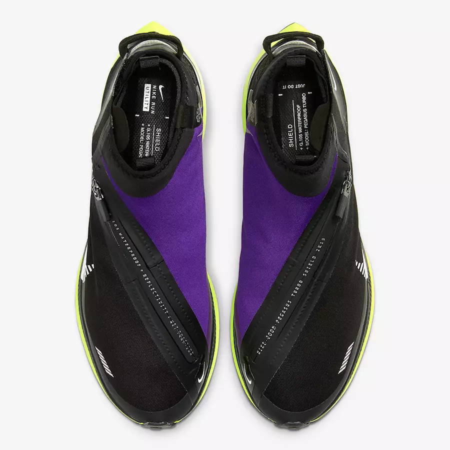 Nike Zoom Pegasus Turbo Shield Voltaggio Viola BQ1896-002 Data di rilascio