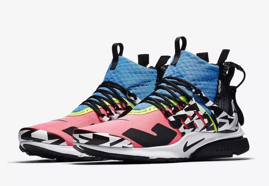 Akronüüm Nike Air Presto Mid Racer Pink Photo Blue AH7832-600 Väljalaskekuupäev