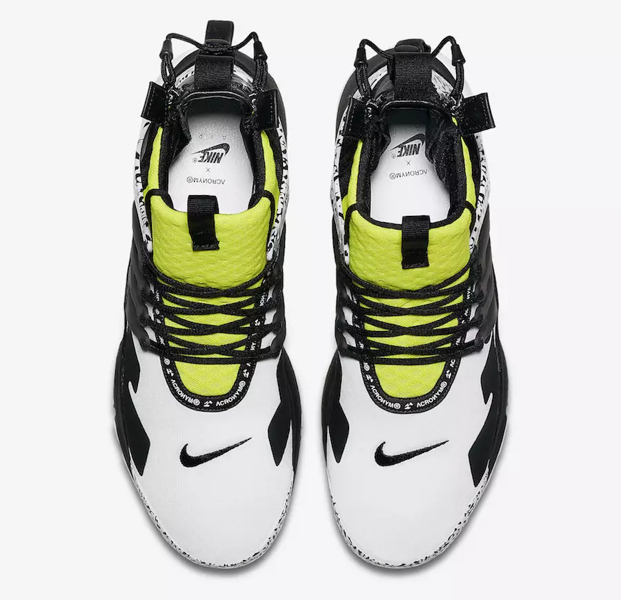 အတိုကောက် Nike Air Presto Mid Dynamic Yellow AH7832-100 ဖြန့်ချိသည့်ရက်စွဲ