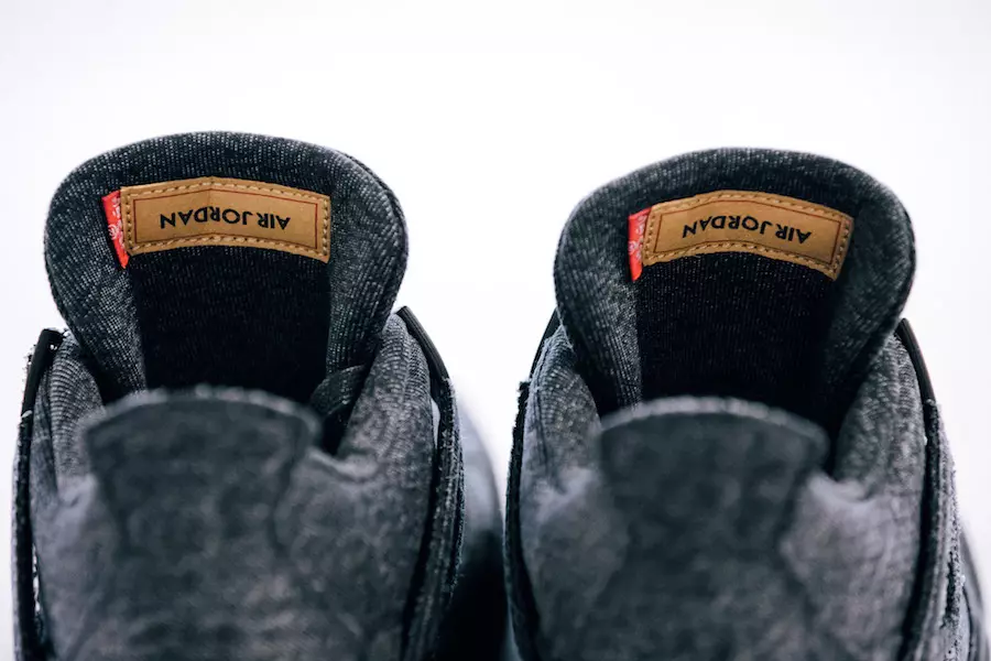 Levis Air Jordan 4 Denim Black