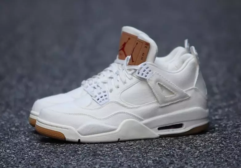 Harga Tanggal Rilis Levis Air Jordan 4 Putih