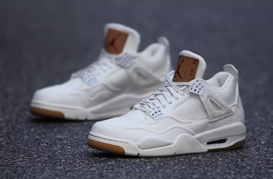 White Levis Air Jordan 4 Release Datum Präis