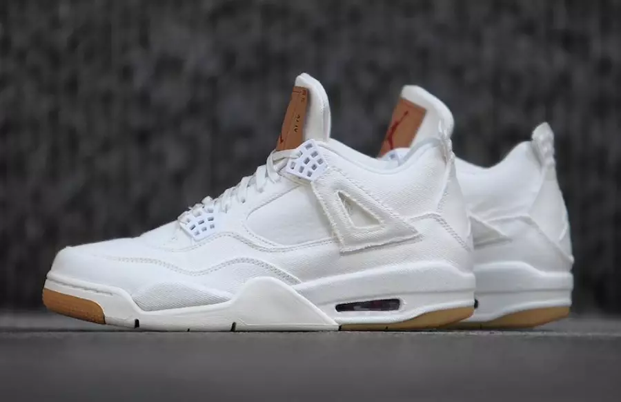 White Levis Air Jordan 4 Датум на издавање Цена