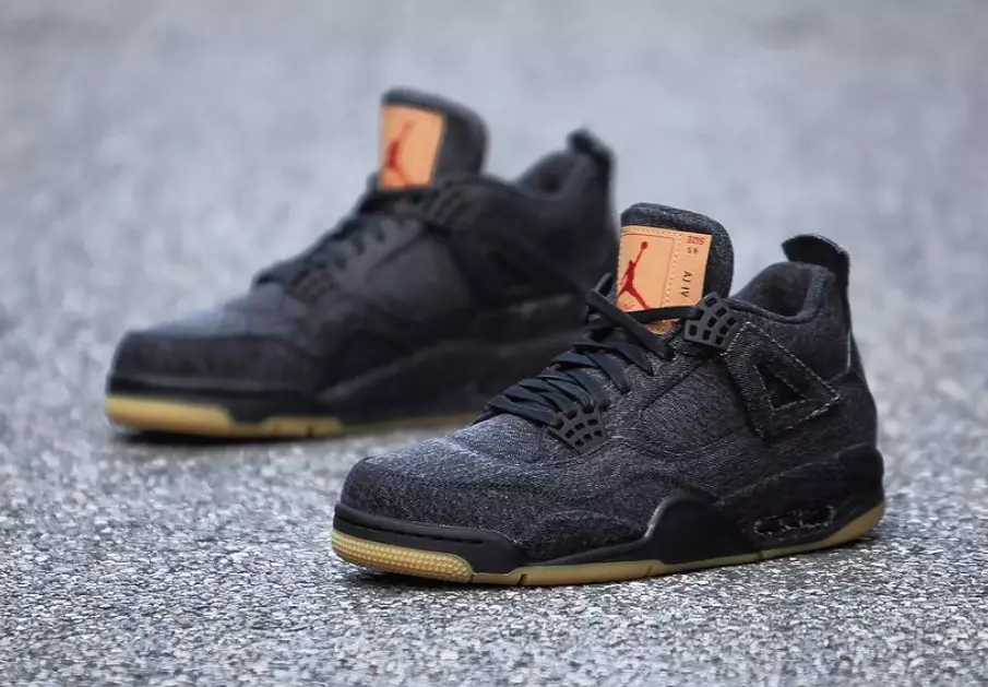 Black Levis Air Jordan 4 Útgáfudagur Verð