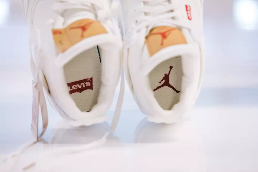 Levis Air Jordan 4 ჯინსი თეთრი