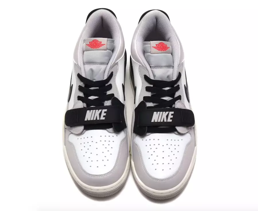 Air Jordan Legacy 312 Low White Fire Red Tech Gray Black CD7069-101 Tarehe ya Kutolewa