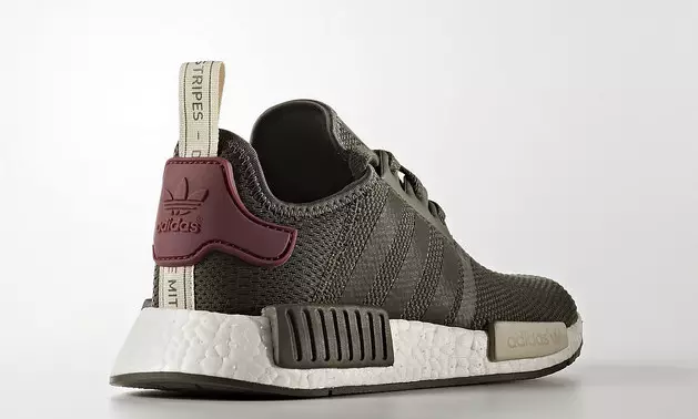 Adidas NMD R1 2017 Оливково-бордовый BA7752