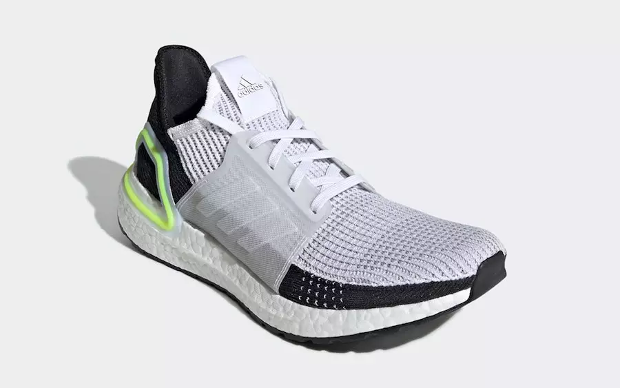 Adidas Ultra Boost 2019 White Black Volt EF1344 Išleidimo data