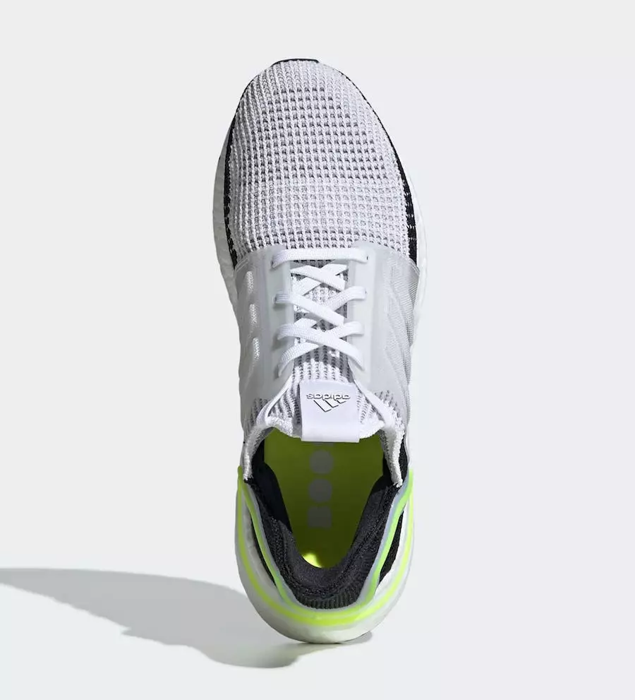 adidas Ultra Boost 2019 White Black Volt EF1344 Útgáfudagur