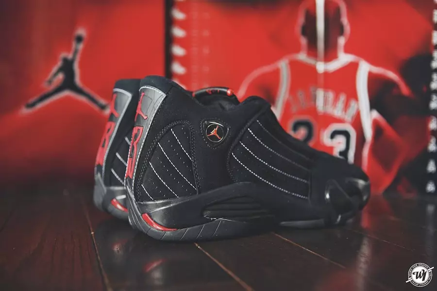 Air Jordan 14 CDP შავი წითელი 2008 წელი