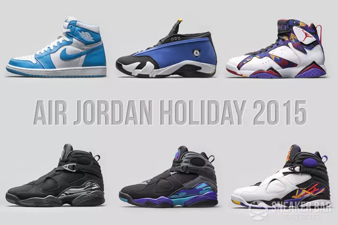 Air Jordan Holiday 2015 Թողարկման ամսաթվերը