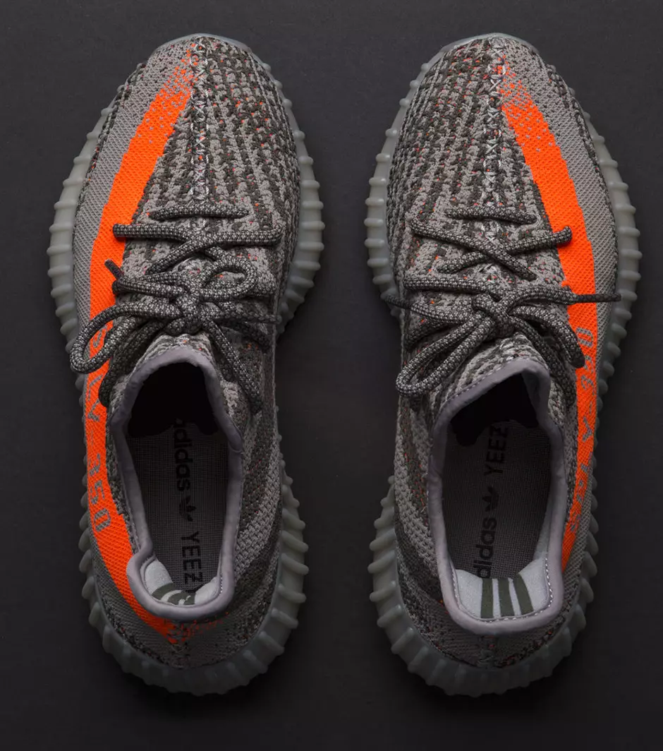 Yeezy 350 V2 Solar Vermelho Aço Cinza Beluga