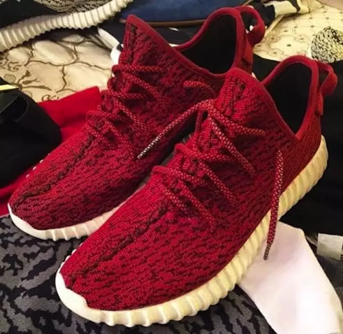 Kırmızı adidas Yeezy Boost 350 Diddy Özel