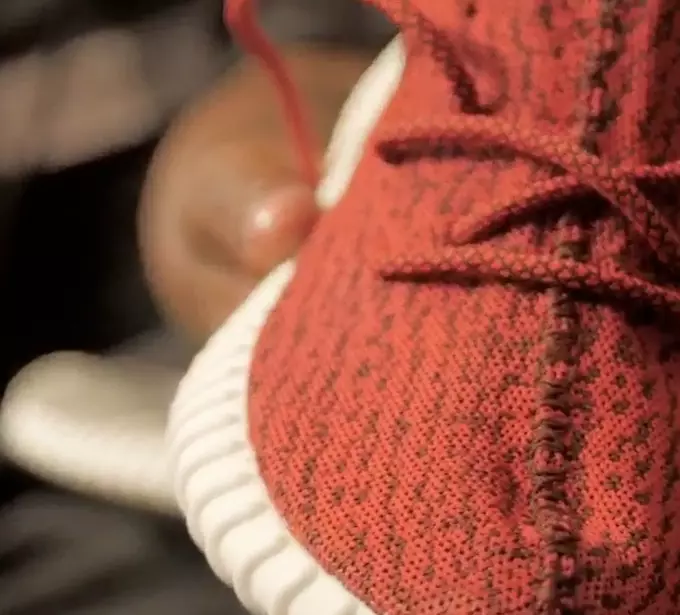 Diddy adidas Yeezy Boost 350 Kırmızı Özel