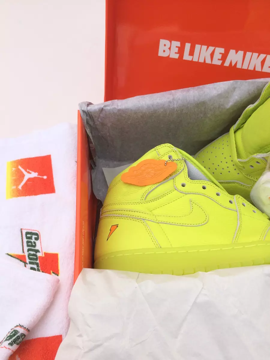 Air Jordan 1 Gatorade Lemon Lime Cyber AJ5997-345