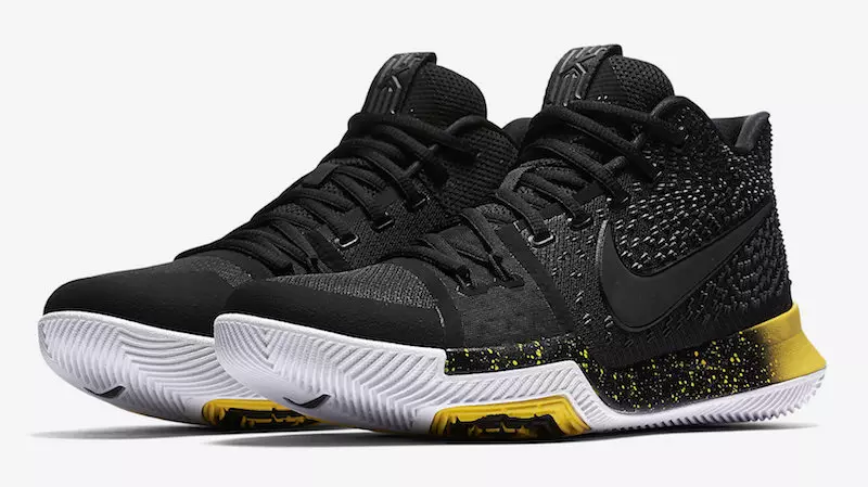 Nike Kyrie 3 ब्लैक येलो 852395-901 रिलीज़ डेट