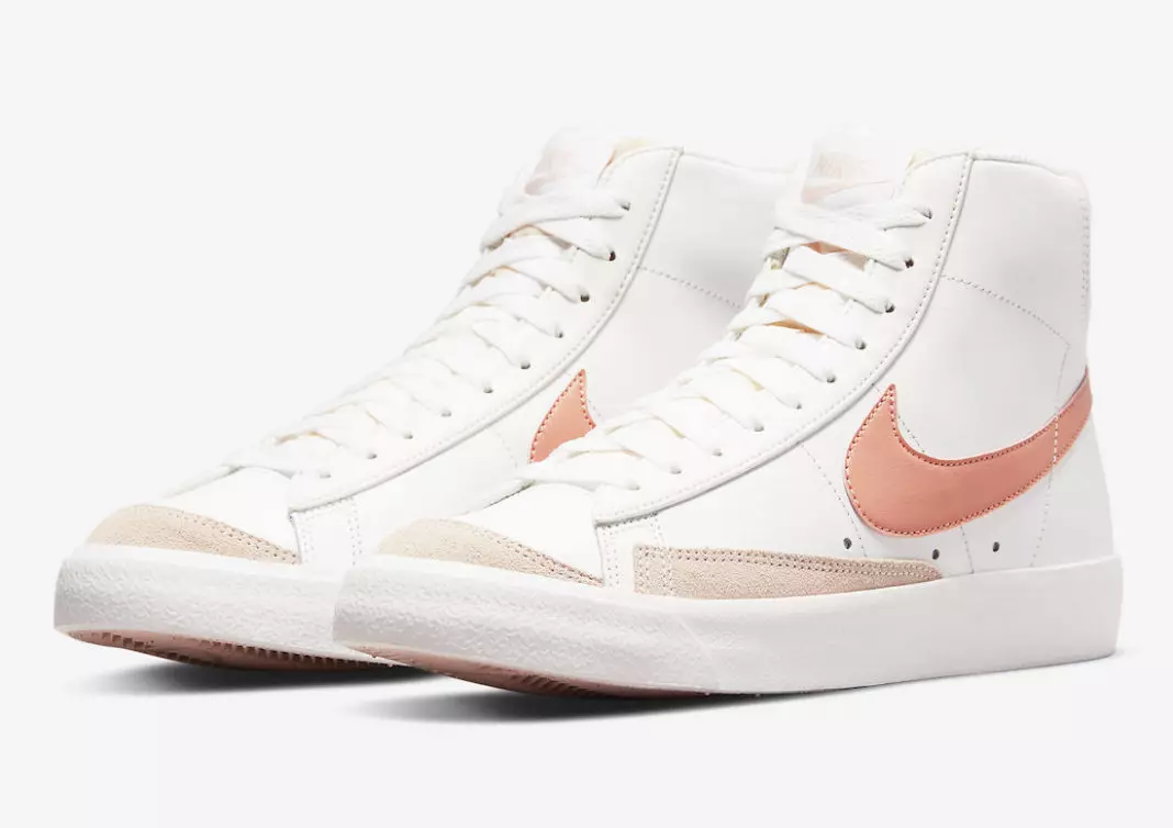 Nike Blazer Mid 77 Lea Light Madder Root DR7876-100 Release Date