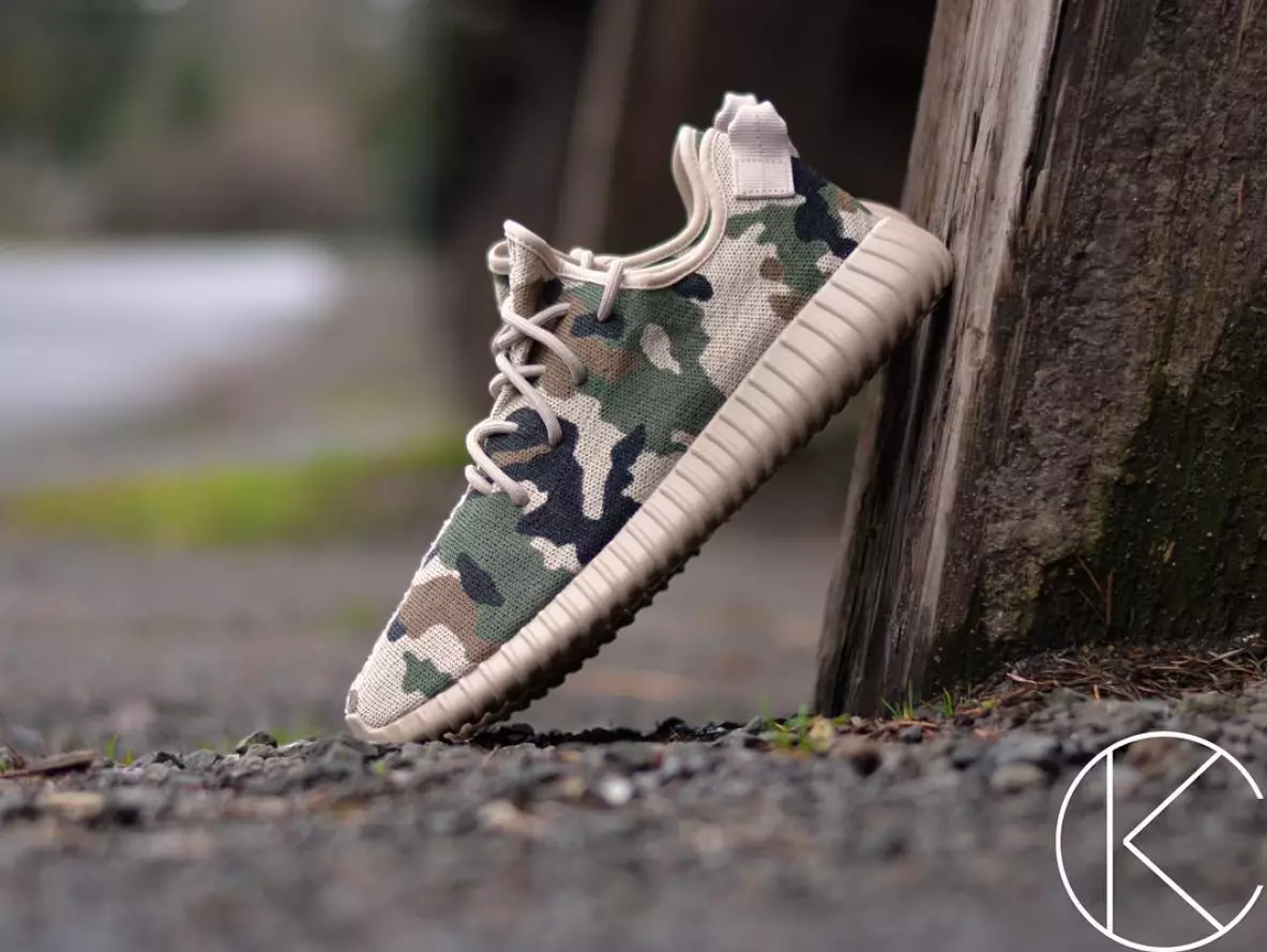 Kamuflaż adidas Yeezy 350 Boost Custom