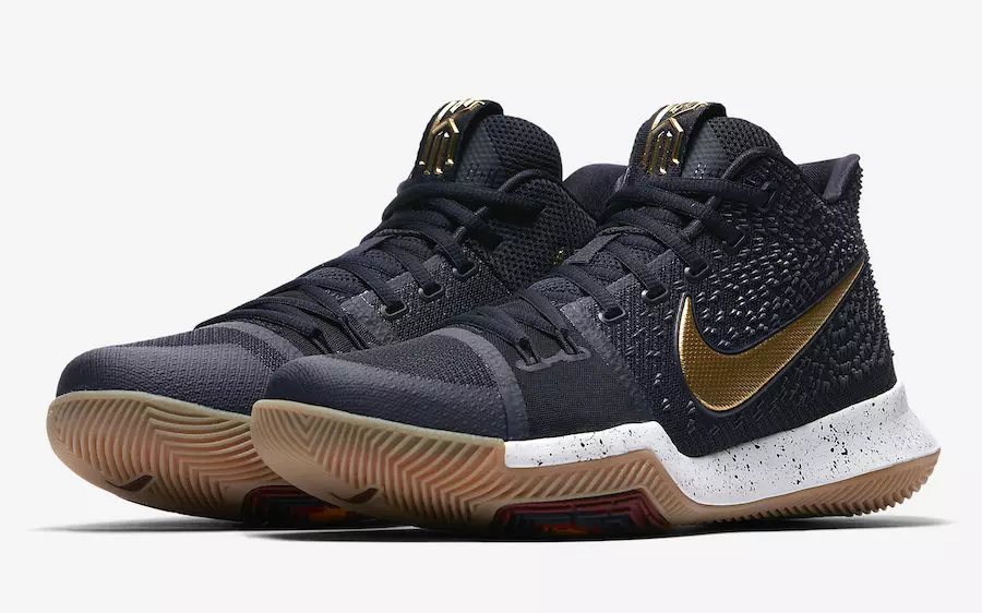 Nike Kyrie 3 Zwart Metaal Goud 852395-400