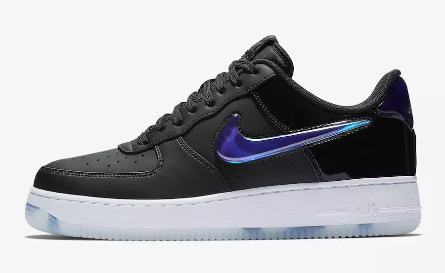 Nike Air Force 1 פּלייסטיישאַן BQ3634-001 מעלדונג טאָג