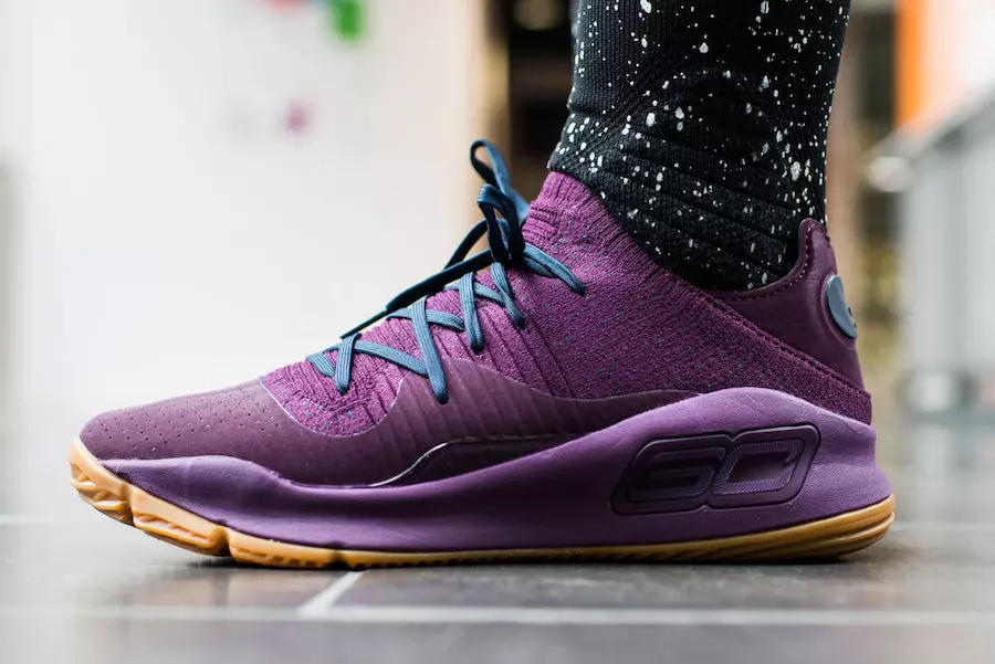 Under Armour Curry 4 Merlot Rendah