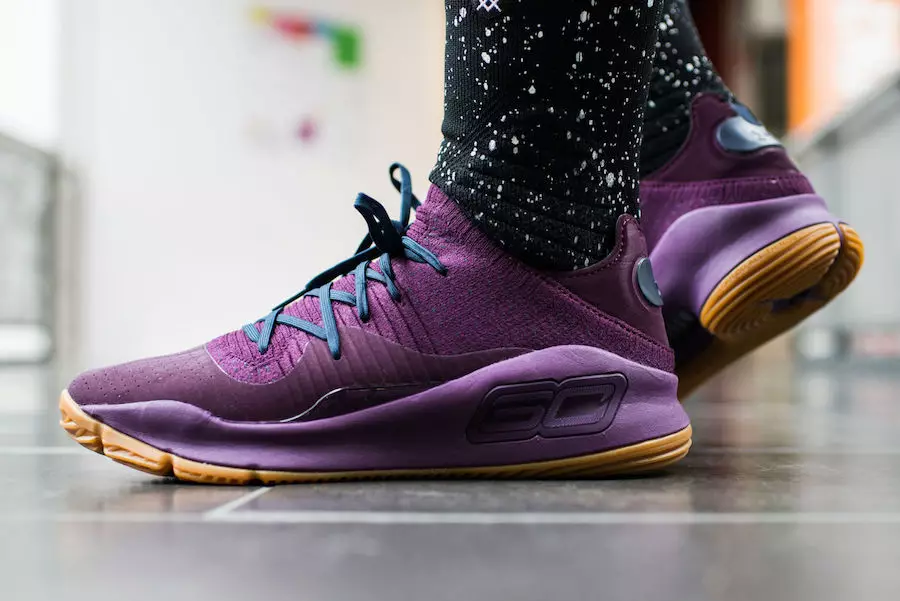 Under Armour Curry 4 Merlot Rendah