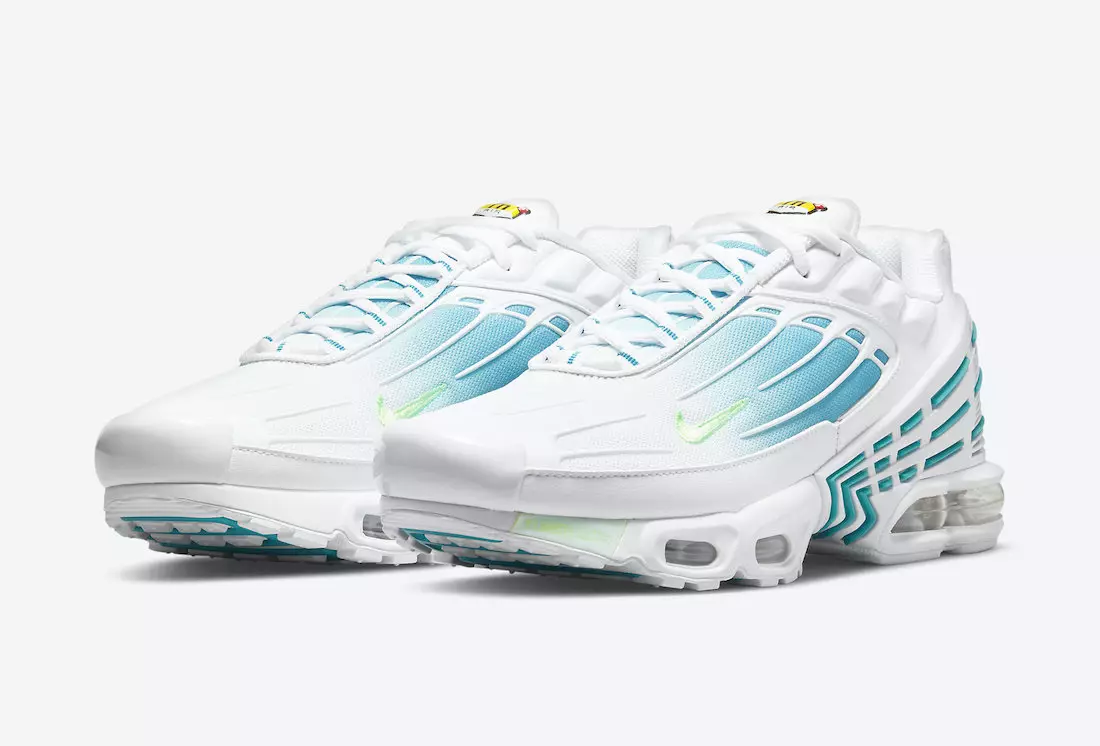 Nike Air Max Plus 3 Hvid Blå Volt DM2835-100 Udgivelsesdato