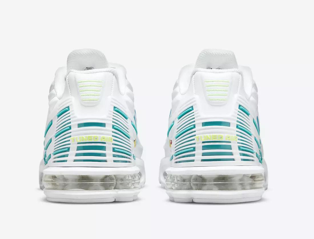 Nike Air Max Plus 3 White Blue Volt DM2835-100 Útgáfudagur